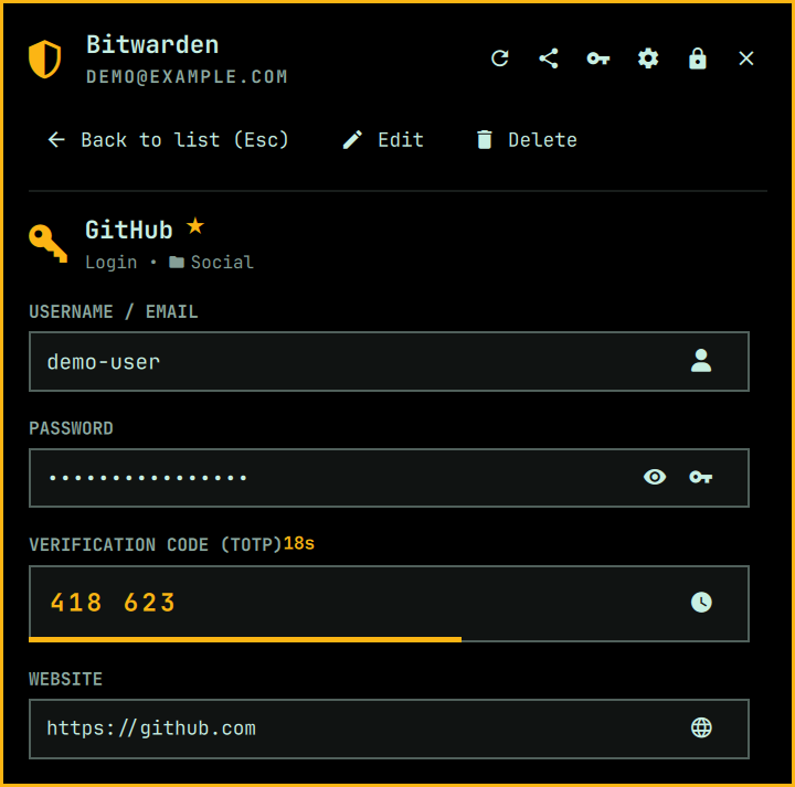 Login detail